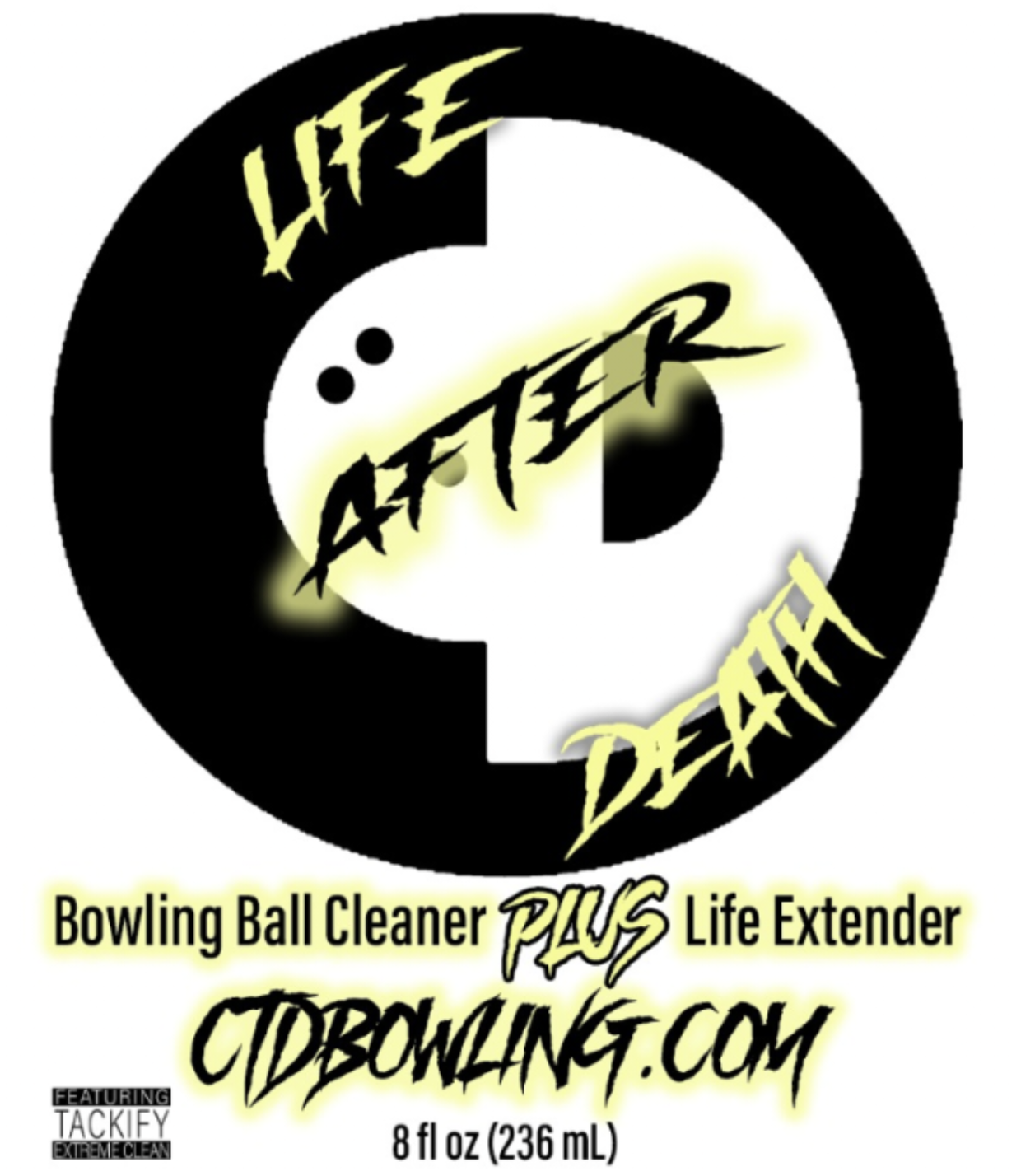 Max Tack Bowling Ball Cleaner - 8 Oz Coverstock Cleaner For Restoring Hook & Tack