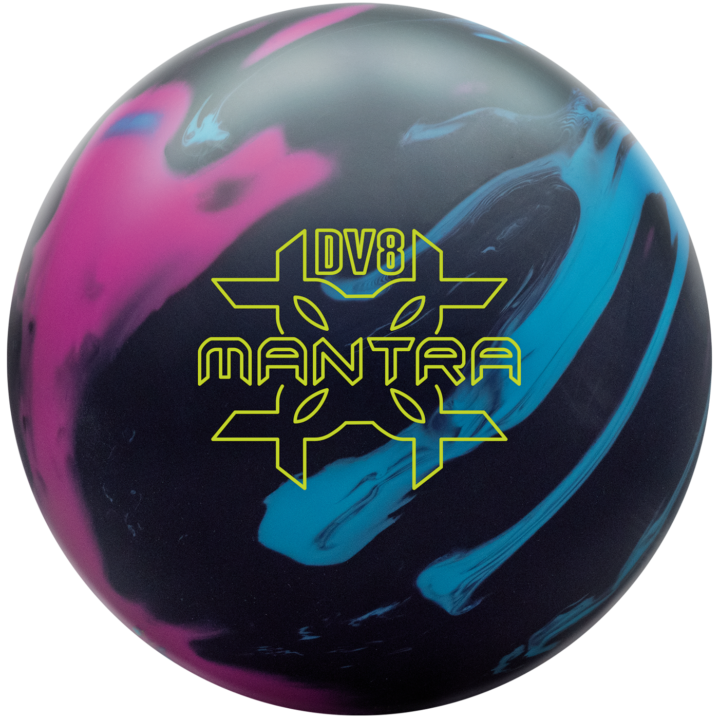 DV8 MANTRA ボウリングボール 15ポンド ブラック/ブルー/フクシア Bowling Balls - DV8 Mantra Solid - CtDBowling.com – Creating the