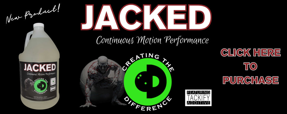 Image is a banner that announces and shows a bottle of our new product, Jacked Continuous Motion Performance