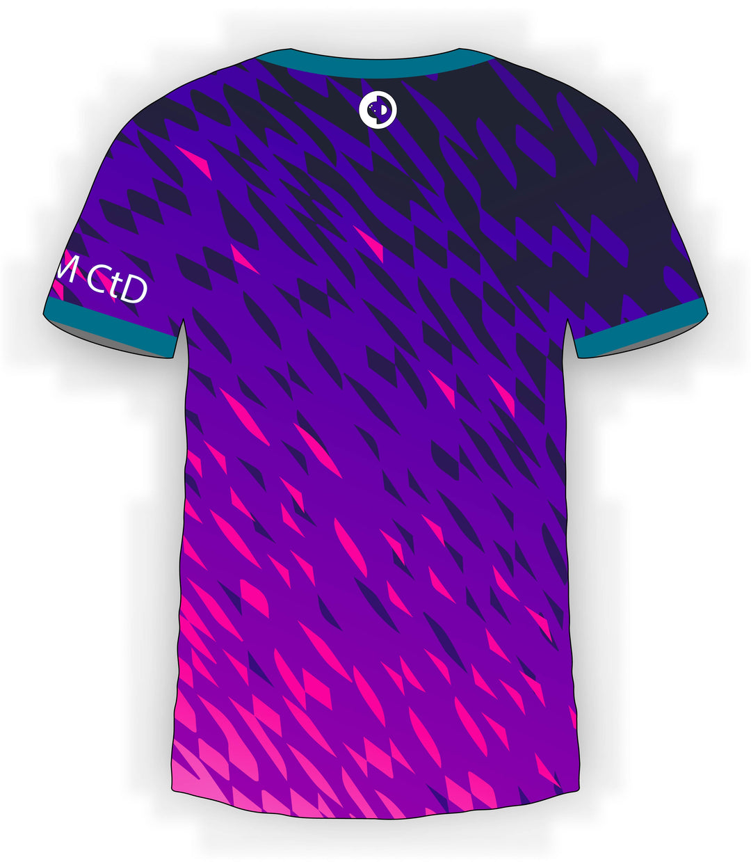 Purple Fleck with Teal Jersey