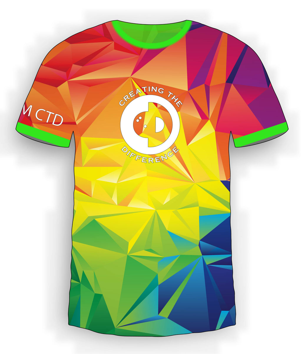Creating The Difference Ctd | Geometric Rainbow Jersey