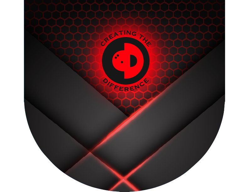 Red Glow Bowling Ball Bag