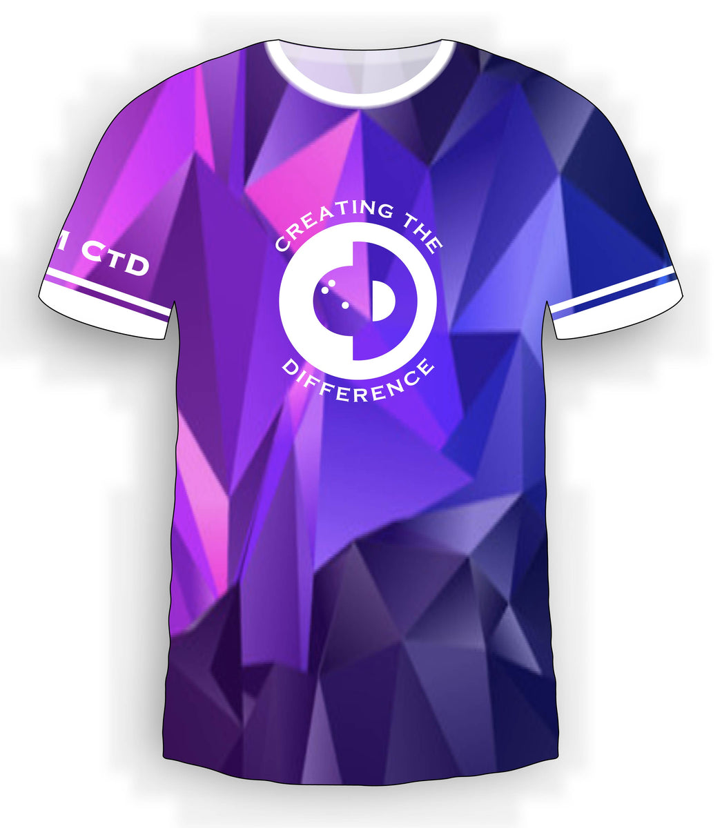 Creating The Difference Ctd | Geometric Purple Jersey