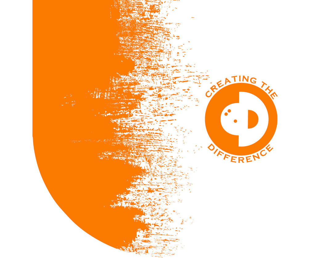 B2B White - Orange Ball Bag