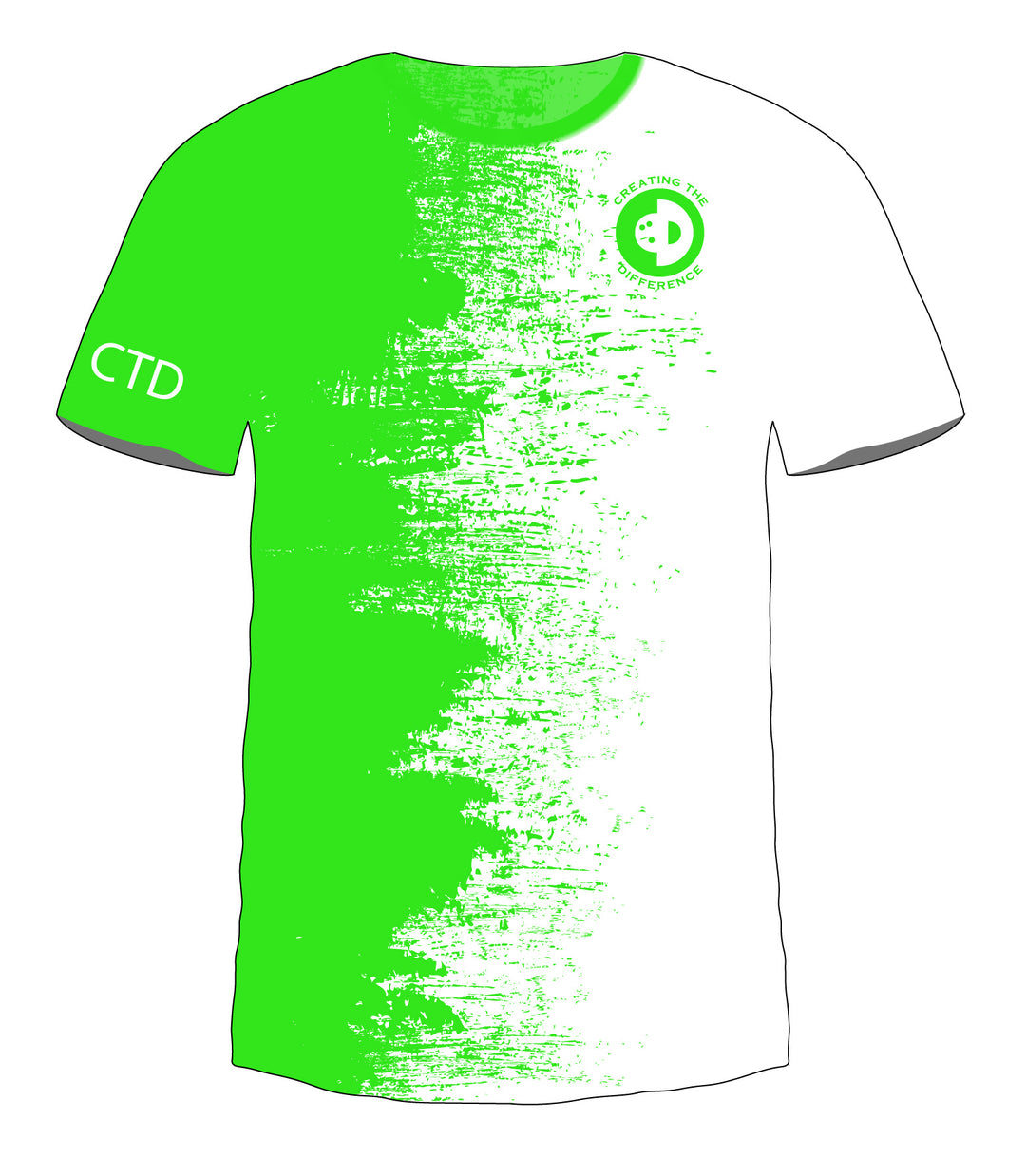 B2B White - Green Jersey
