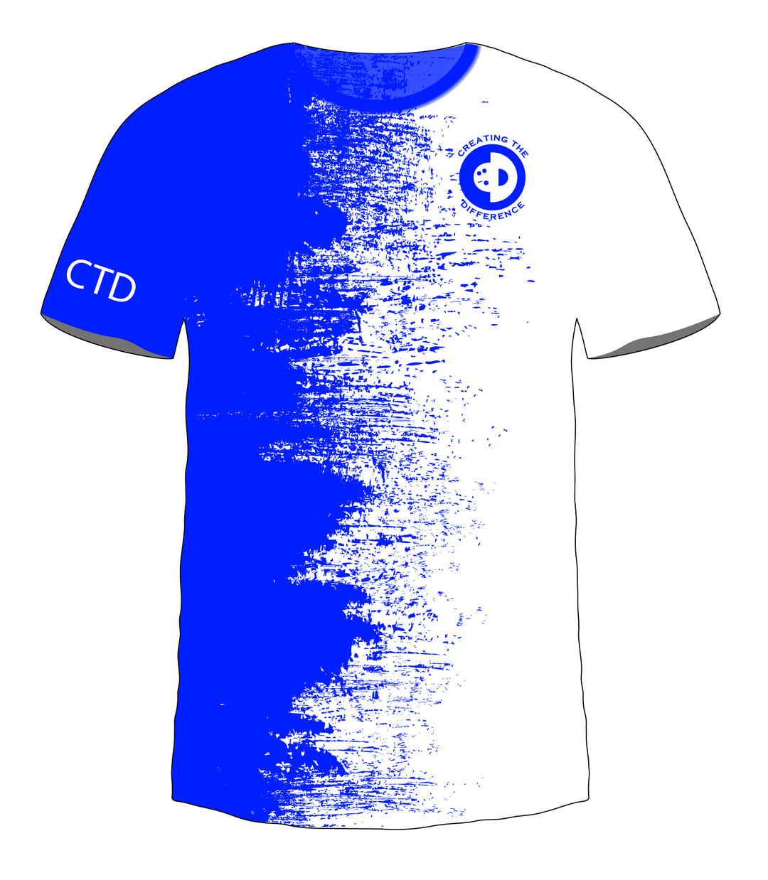 B2B White - Blue Jersey