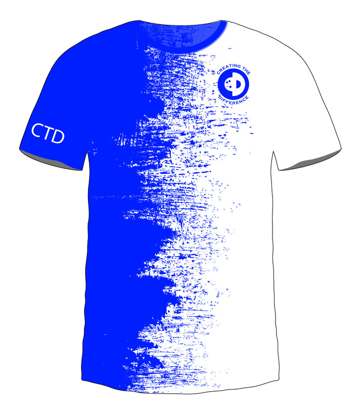 B2B White - Blue Jersey