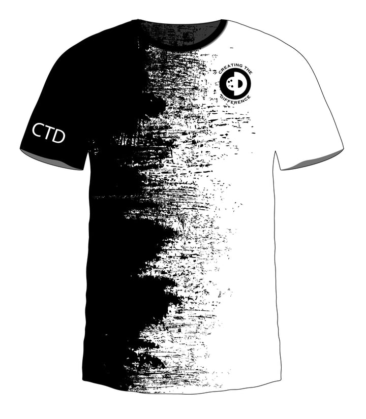B2B White - Black Jersey