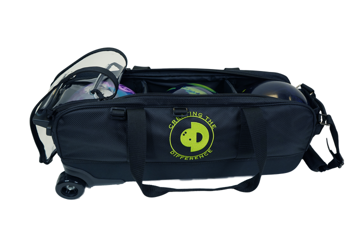 3-Ball Roller Tote | Optional Personalized Name Tag and Single Ball Bag