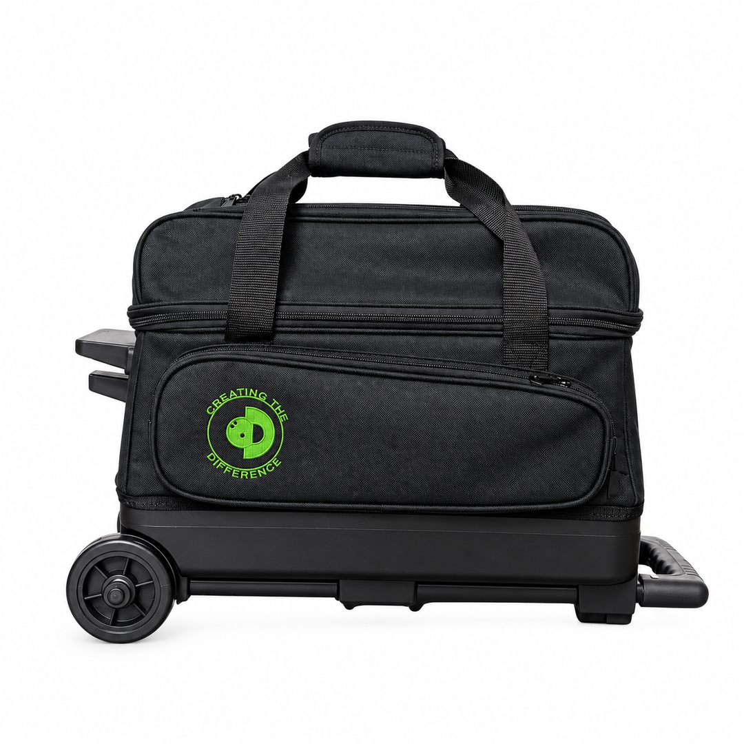Double Roller Bowling Bag Black