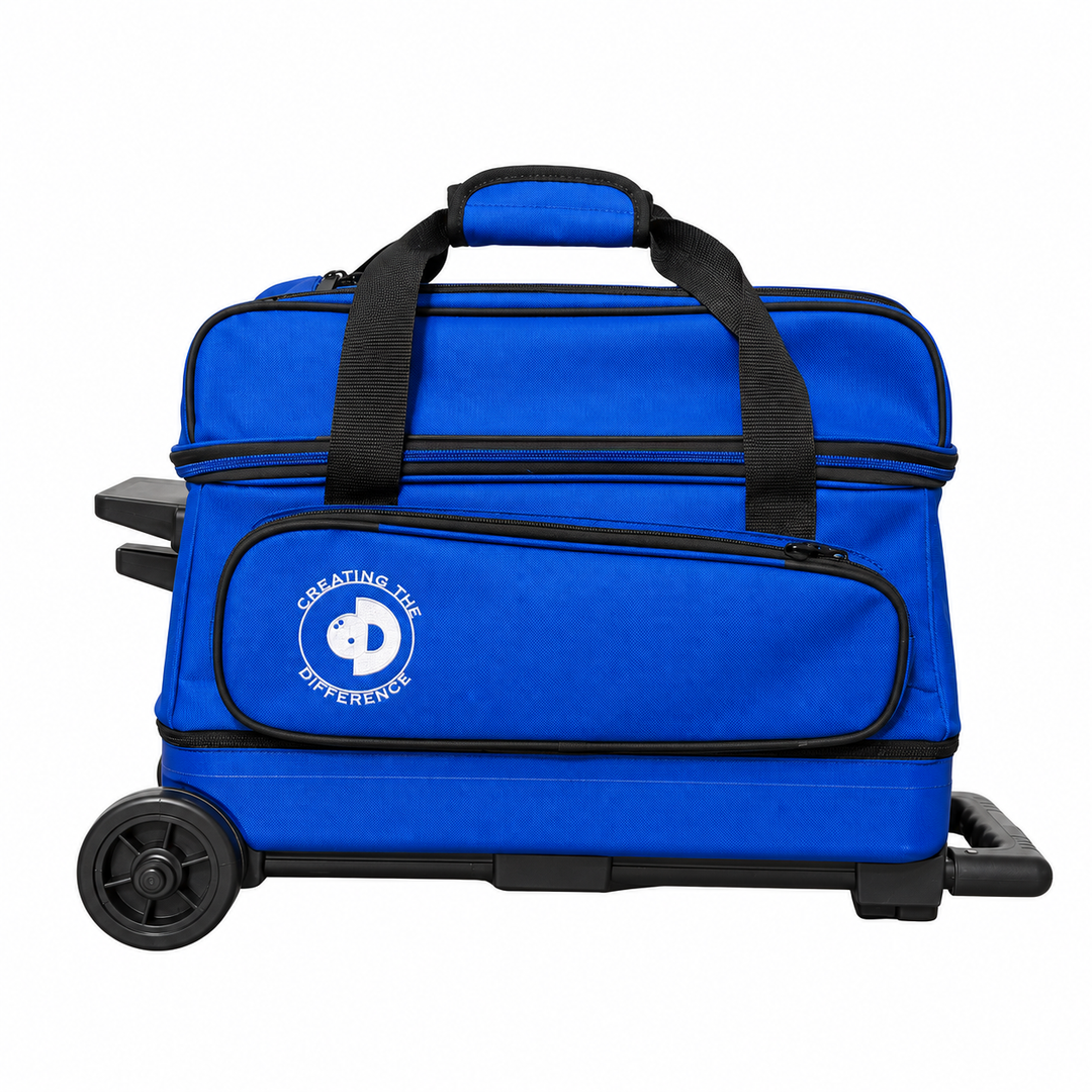Double Roller Bowling Bag Blue
