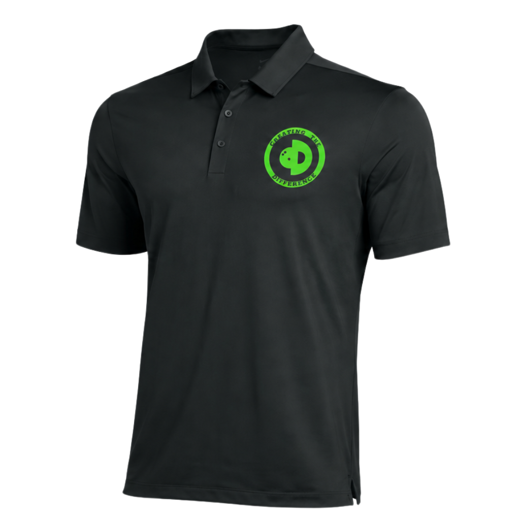 Creating the Difference Performance Polo - Green Logo
