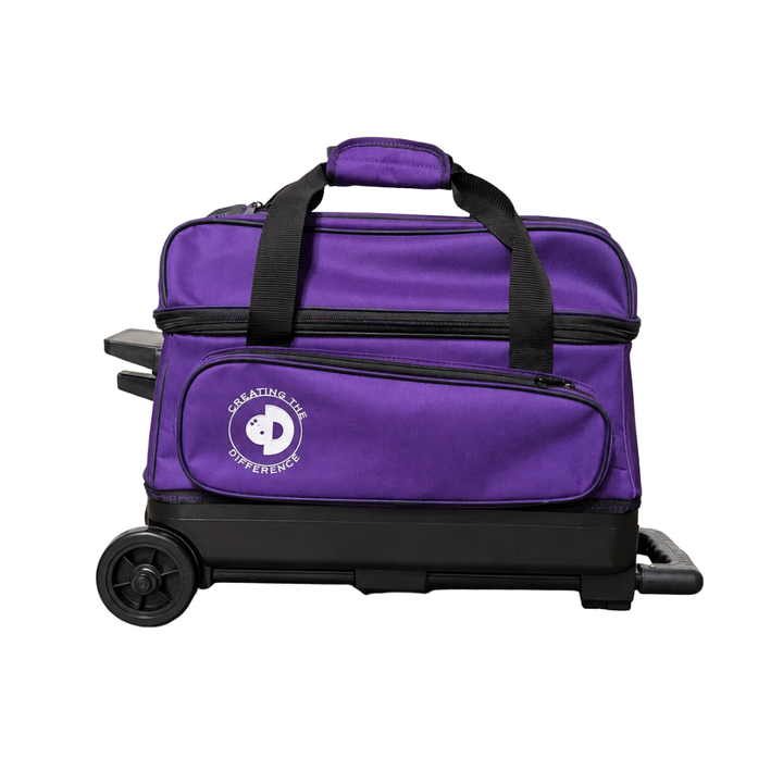 Double Roller Bowling Bag Purple