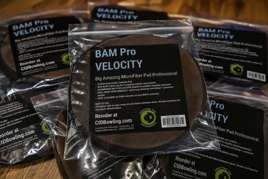 BAM Pro Velocity microfiber pad packaging on a wooden surface