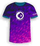 Purple Fleck with Teal Jersey