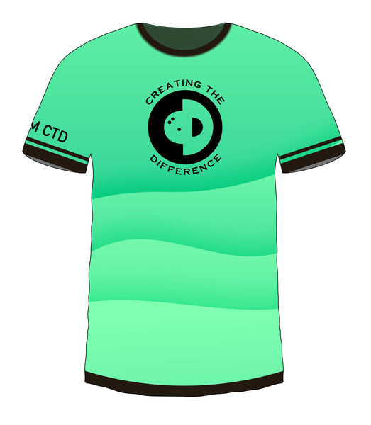 Green Color Wave Jersey