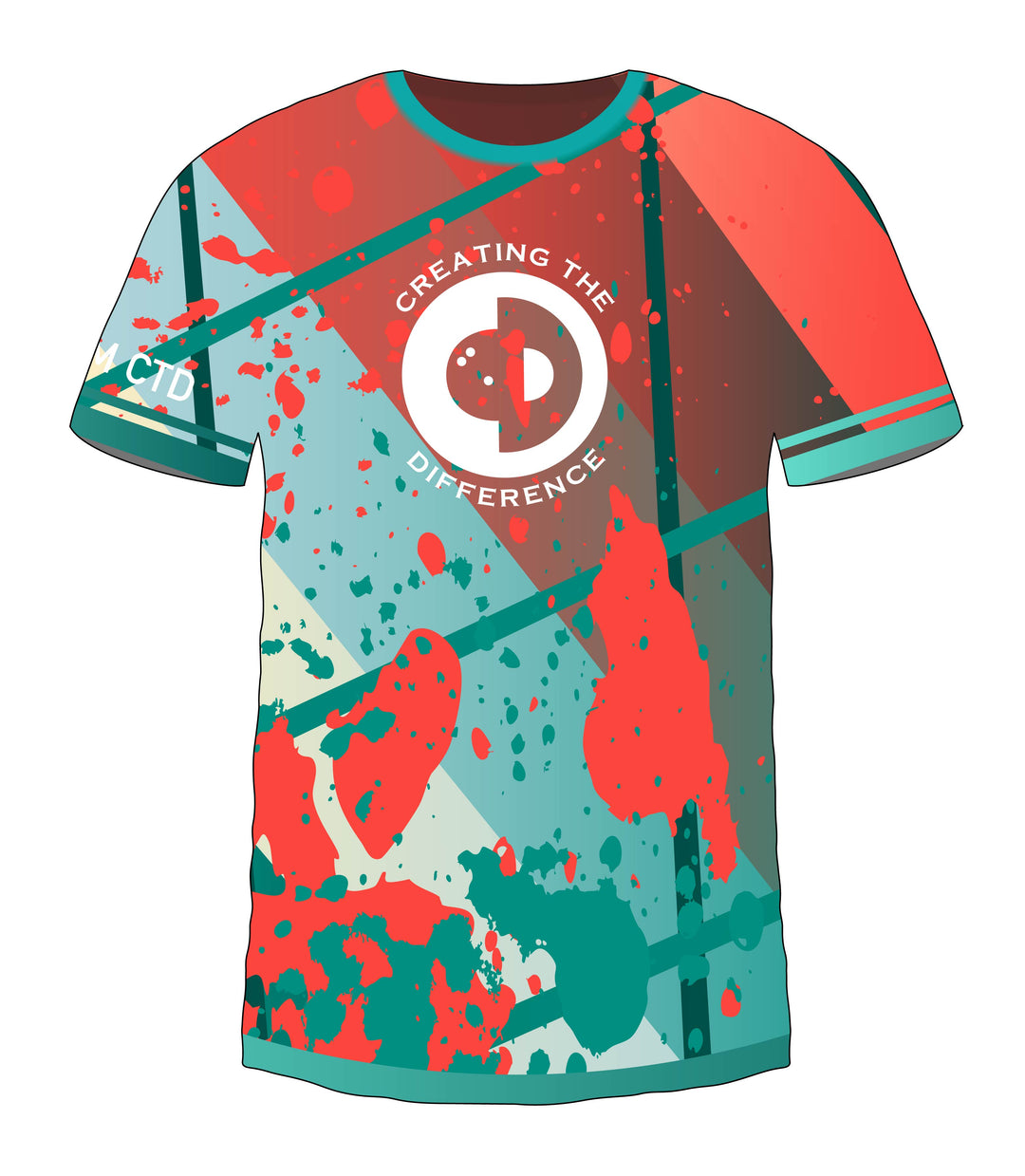 Splatter Style Red Jersey
