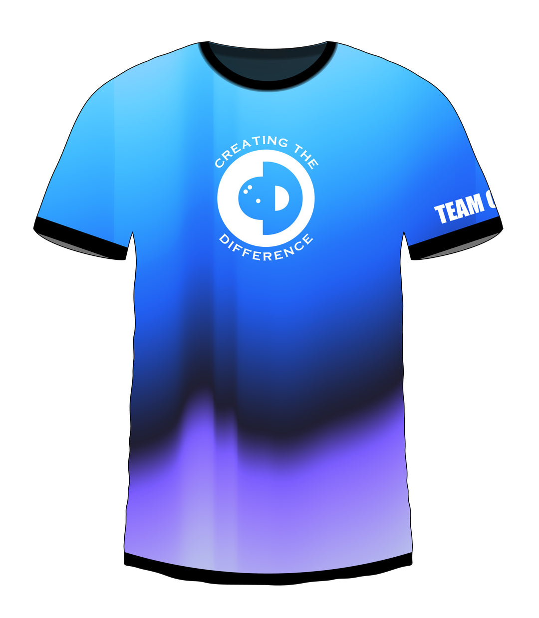 Blurry Blue White Jersey