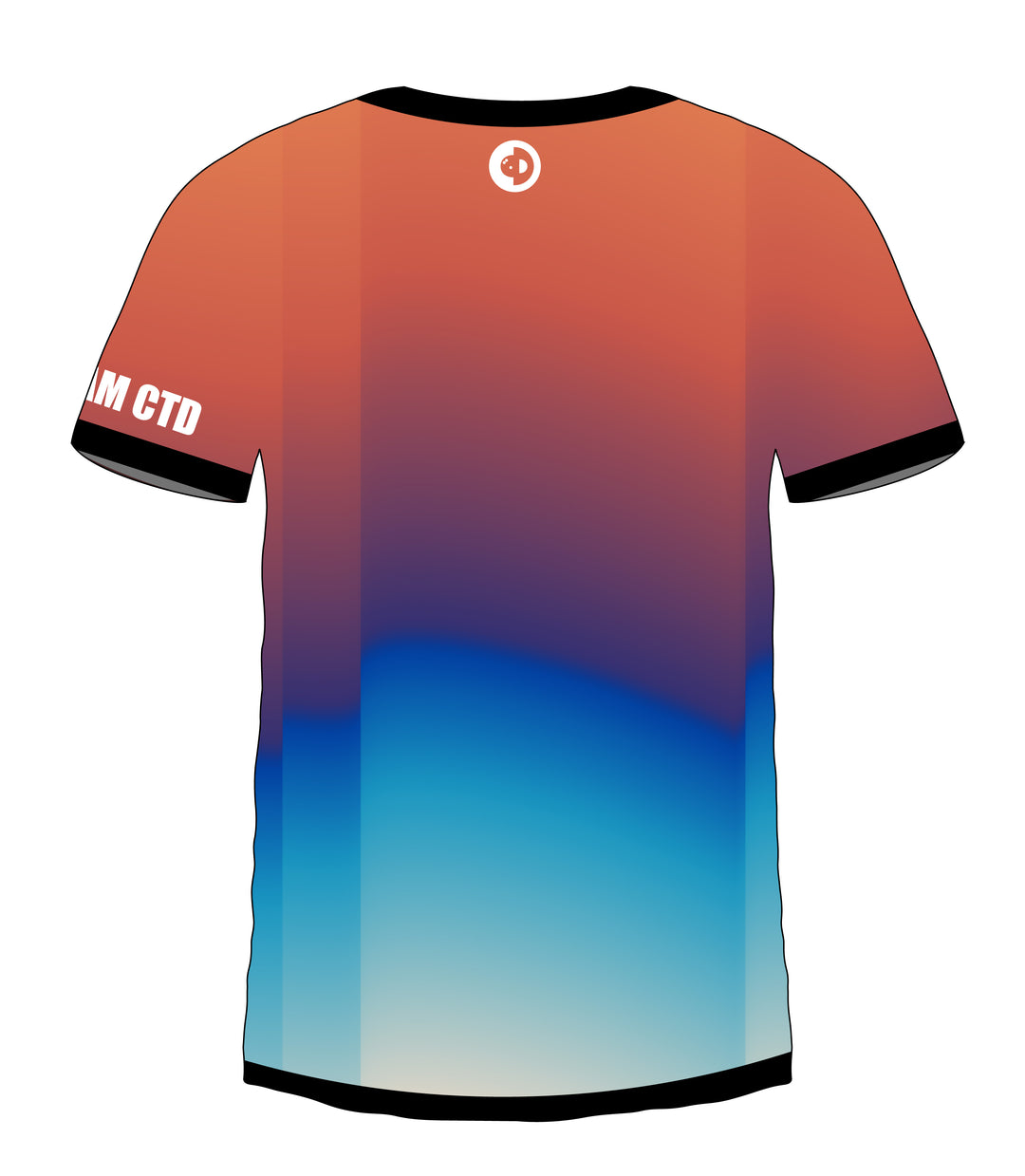 Blurry Orange White Jersey