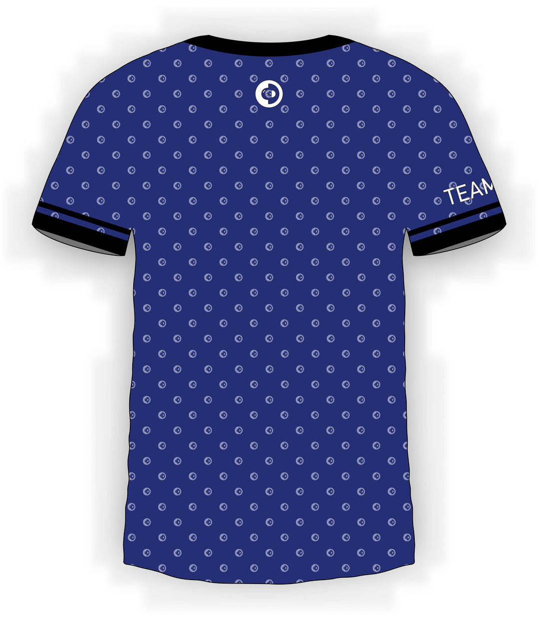 White CTDots on Blue Jersey